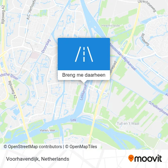 Voorhavendijk kaart