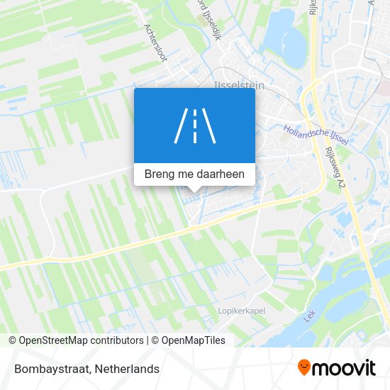 Bombaystraat kaart