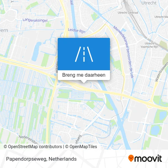 Papendorpseweg kaart