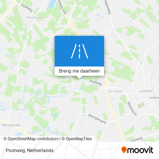 Postweg kaart