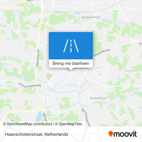 Haanschotenstraat kaart