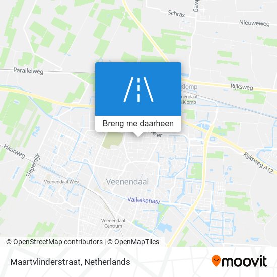 Maartvlinderstraat kaart