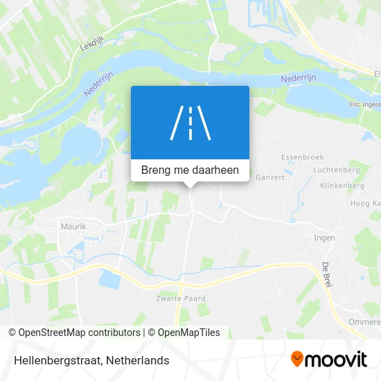 Hellenbergstraat kaart