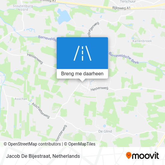 Jacob De Bijestraat kaart