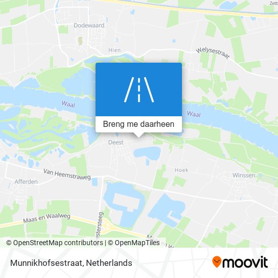 Munnikhofsestraat kaart
