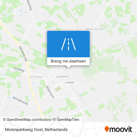 Molenparkweg Oost kaart