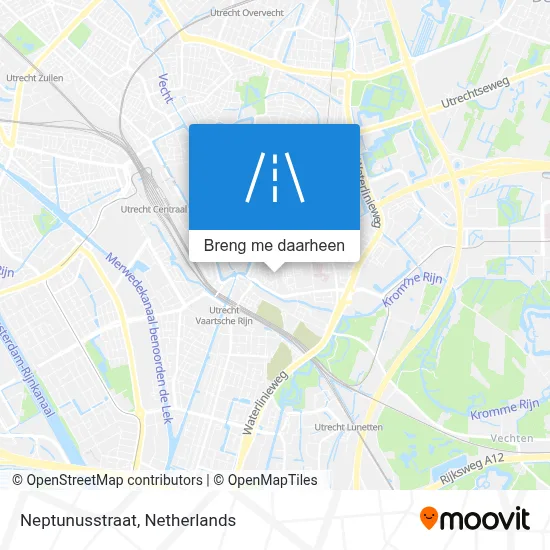 Neptunusstraat kaart