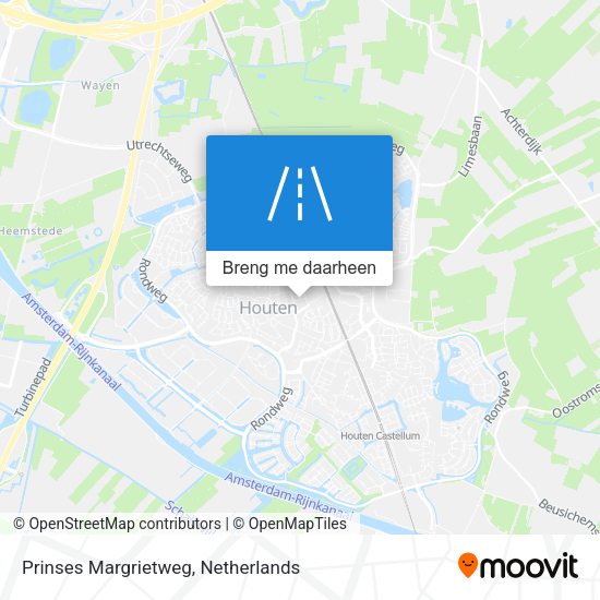 Prinses Margrietweg kaart