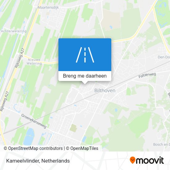 Kameelvlinder kaart