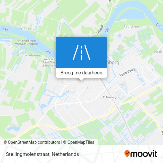 Stellingmolenstraat kaart