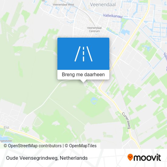 Oude Veensegrindweg kaart
