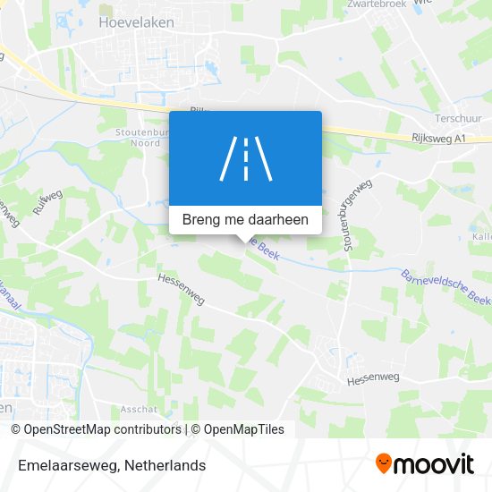 Emelaarseweg kaart