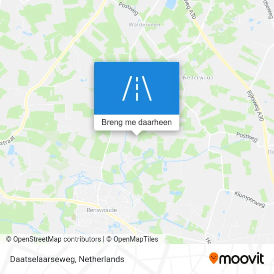 Daatselaarseweg kaart