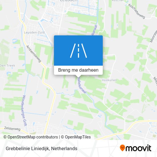 Grebbelinie Liniedijk kaart