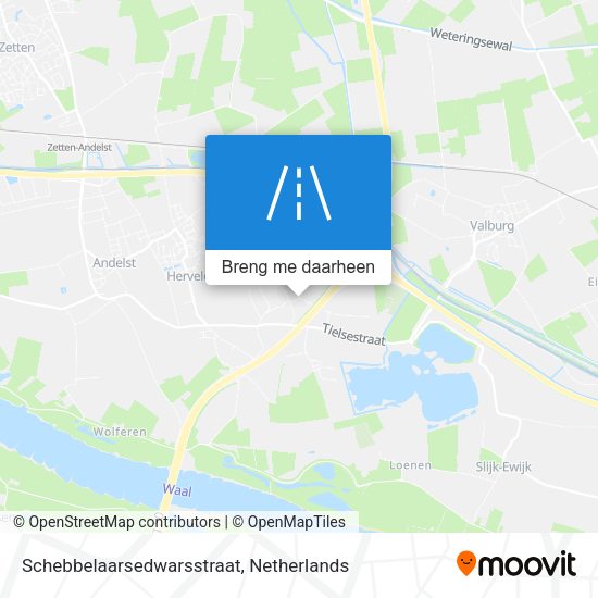 Schebbelaarsedwarsstraat kaart