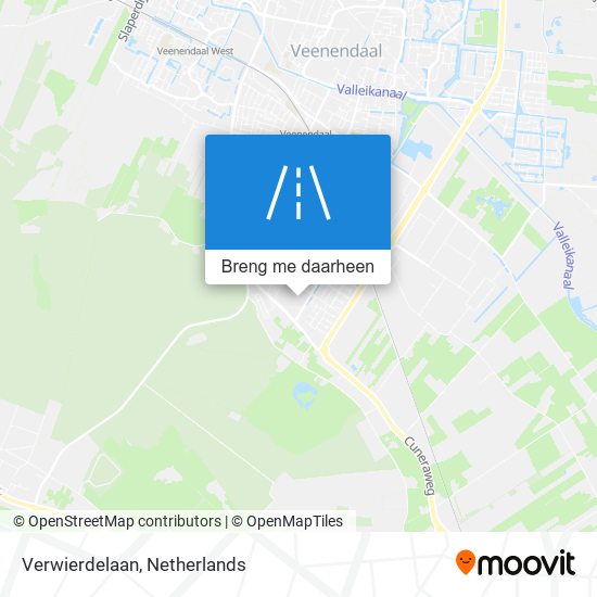 Verwierdelaan kaart