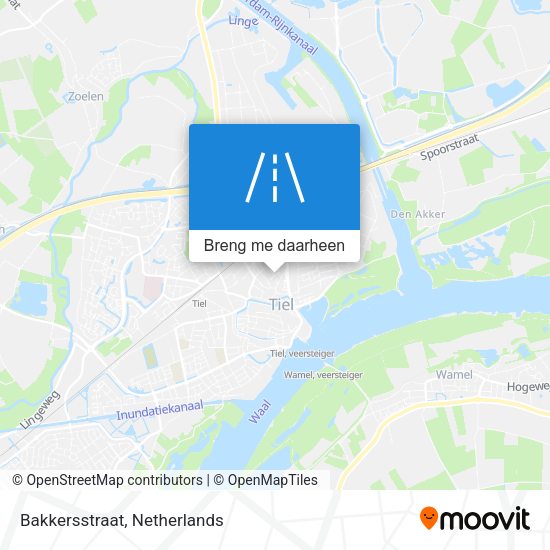 Bakkersstraat kaart