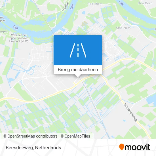 Beesdseweg kaart