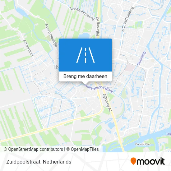 Zuidpoolstraat kaart