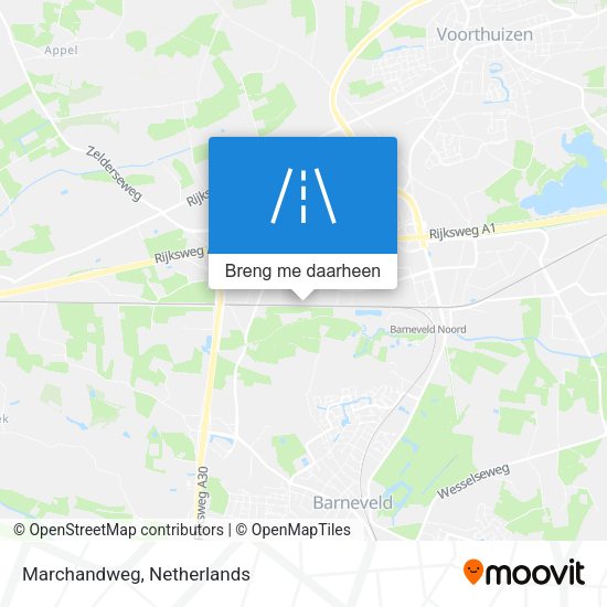 Marchandweg kaart