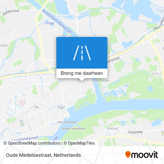 Oude Medelsestraat kaart
