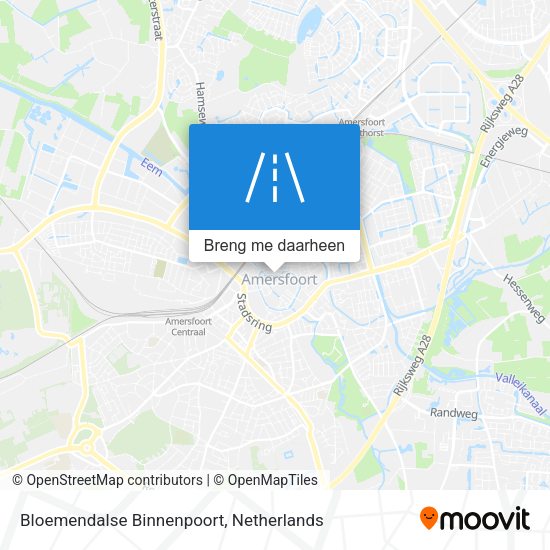 Bloemendalse Binnenpoort kaart