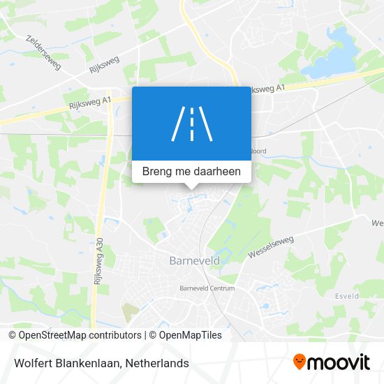 Wolfert Blankenlaan kaart