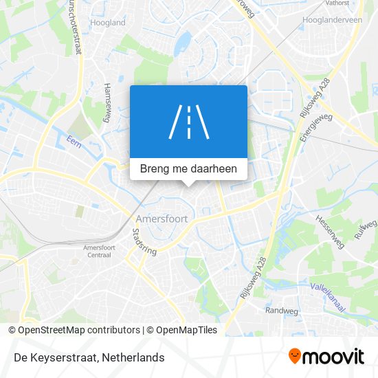 De Keyserstraat kaart