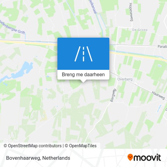 Bovenhaarweg kaart