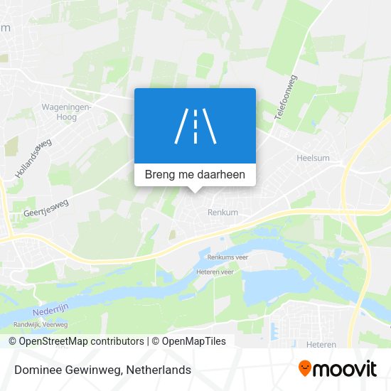 Dominee Gewinweg kaart