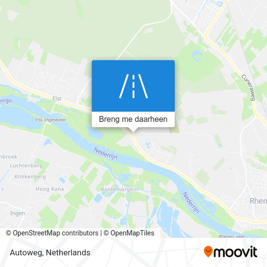 Autoweg kaart