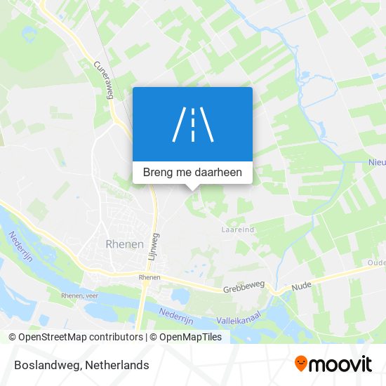 Boslandweg kaart