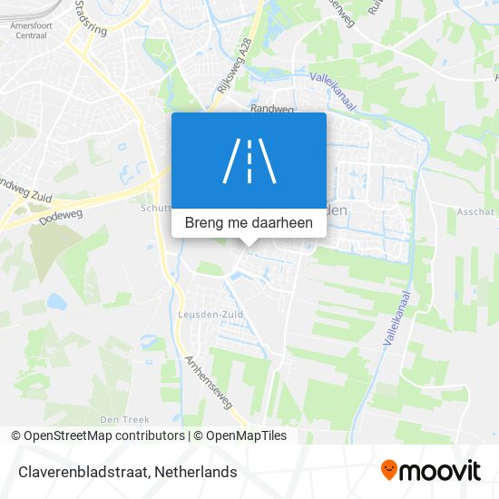 Claverenbladstraat kaart