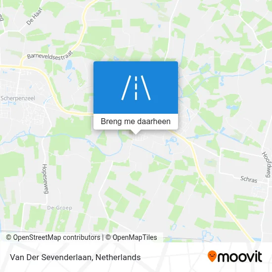 Van Der Sevenderlaan kaart
