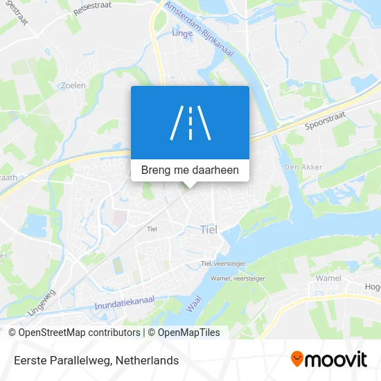 Eerste Parallelweg kaart