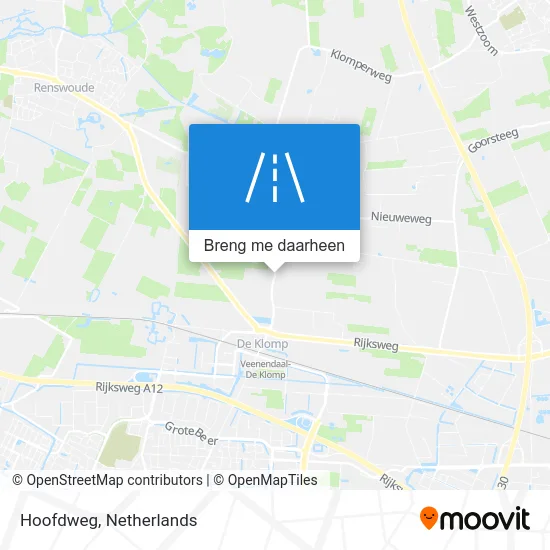 Hoofdweg kaart