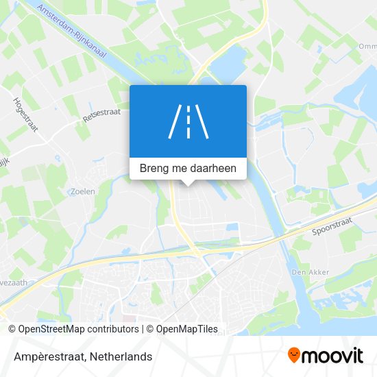 Ampèrestraat kaart