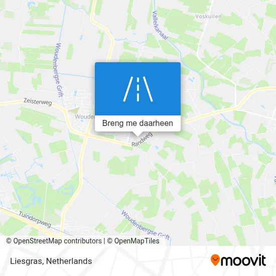 Liesgras kaart