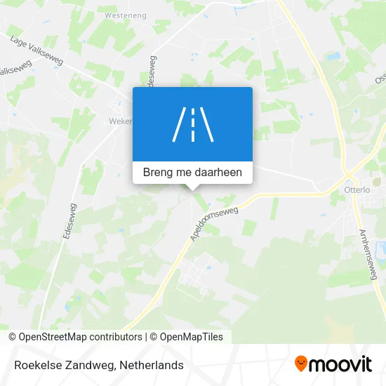 Roekelse Zandweg kaart