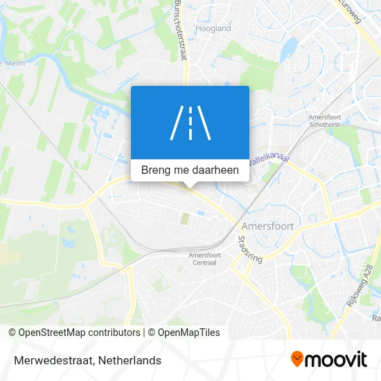 Merwedestraat kaart