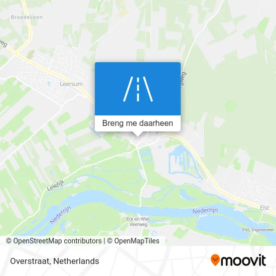 Overstraat kaart