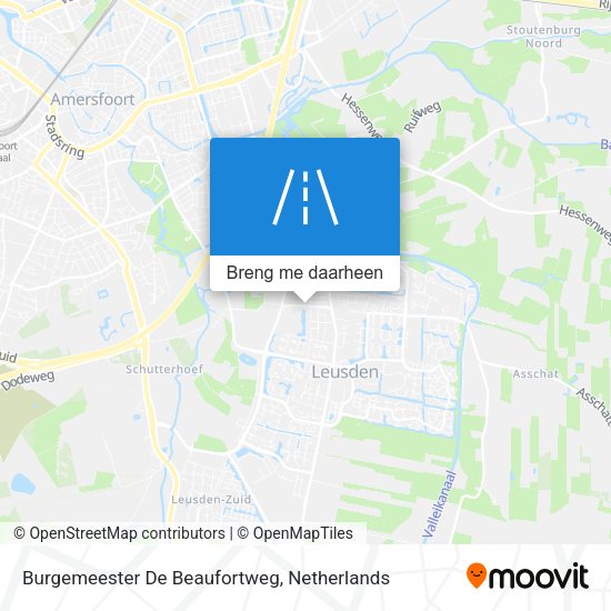 Burgemeester De Beaufortweg kaart