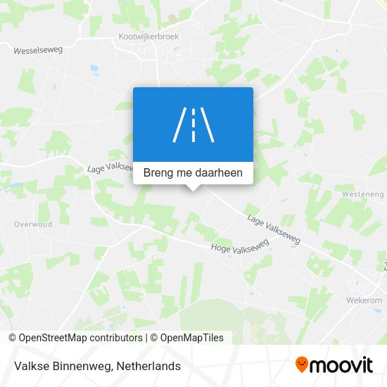 Valkse Binnenweg kaart