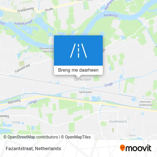 Fazantstraat kaart