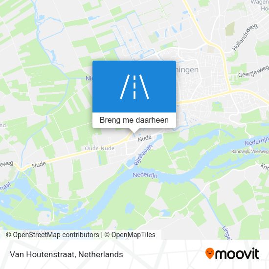 Van Houtenstraat kaart