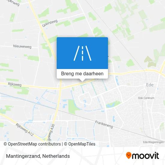Mantingerzand kaart
