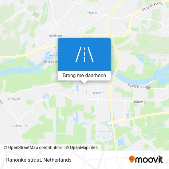Ranonkelstraat kaart