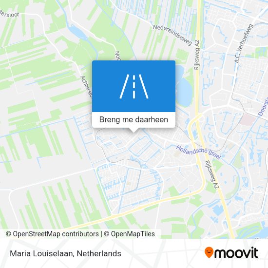 Maria Louiselaan kaart