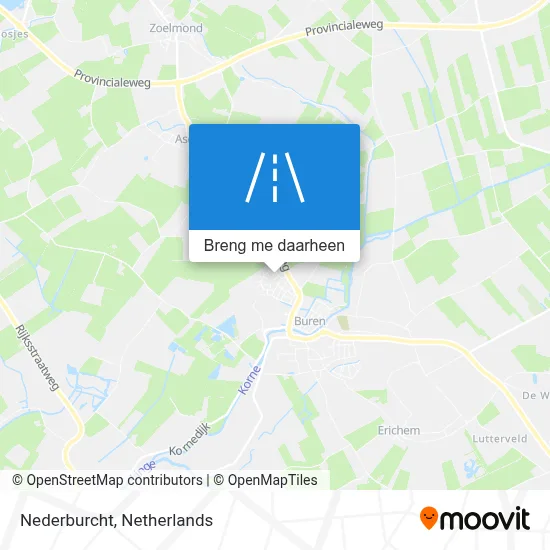 Nederburcht kaart