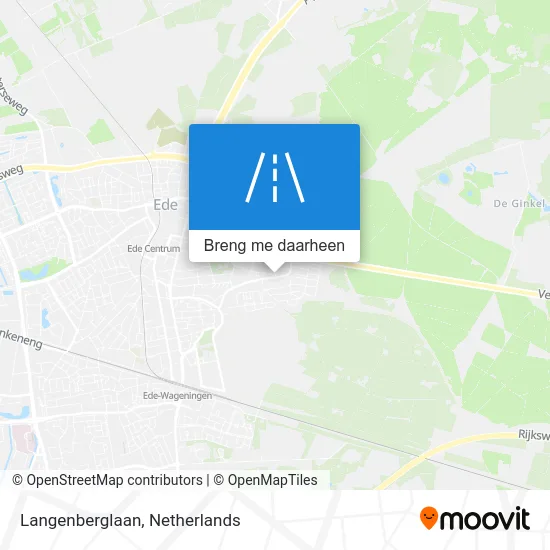 Langenberglaan kaart